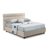 Letto un posto contenitore tortora 97x228cm rete inclusa - Brenta