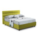 Letto un posto contenitore verde 97x228cm rete inclusa - Brenta