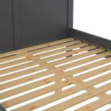 Letto un posto grigio 158x200cm rete inclusa - Arcevia