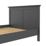 Letto un posto grigio 158x200cm rete inclusa - Arcevia