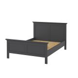 Letto un posto grigio 158x200cm rete inclusa - Arcevia