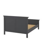 Letto un posto grigio 158x200cm rete inclusa - Arcevia
