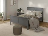 Letto un posto grigio 158x210cm rete inclusa - Clan