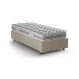 Letto una piazza con contenitore beige 95x215 - Avova
