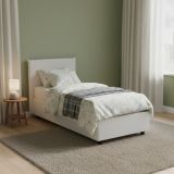 Letto una piazza con contenitore bianco 105x215 - Albia