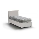 Letto una piazza con contenitore bianco 105x215 - Albia