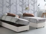 Letto una piazza con contenitore bianco 95x205 - Andros