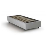 Letto una piazza con contenitore bianco 95x215 - Artesh