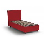 Letto una piazza con contenitore rosso 95x205 - Acuila
