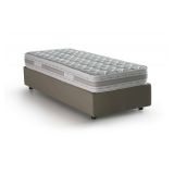 Letto una piazza con contenitore tortora 95x215 - Abruzzo