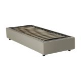 Letto una piazza contenitore beige 105x215cm rivestimento in tessuto - Aribal