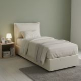 Letto una piazza contenitore beige 95x215cm comodo - Ancara