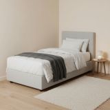 Letto una piazza contenitore bianco 105x205cm adatto per materasso 90x190 cm - Angelina
