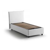 Letto una piazza contenitore bianco 105x205cm moderno - Ajan