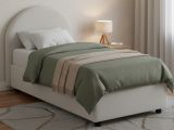 Letto una piazza contenitore bianco 95x205cm comodo - Parco