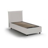 Letto una piazza contenitore bianco 95x215cm adatto per materasso 80x200 cm - Atelmo