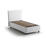 Letto una piazza contenitore bianco 95x215cm moderno - Shana