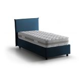 Letto una piazza contenitore blu 105x205cm materasso incluso - Arminius