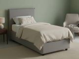 Letto una piazza contenitore grigio 105x205cm rete inclusa - Ajan