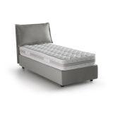 Letto una piazza contenitore grigio 95x215cm comodo - Ancara