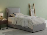Letto una piazza contenitore grigio 95x215cm comodo - Ancara
