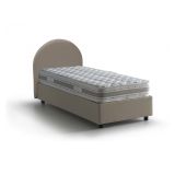 Letto una piazza contenitore tortora 95x205cm comodo - Cirilla