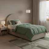 Letto una piazza contenitore tortora 95x205cm elegante - Aglie