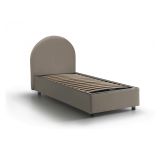 Letto una piazza contenitore tortora 95x205cm moderno - Fedra