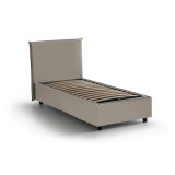 Letto una piazza contenitore tortora 95x215cm adatto per materasso 80x200 cm - Atelmo