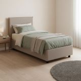 Letto una piazza contenitore tortora 95x215cm comodo - Shana