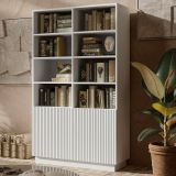 Libreria 10 ripiani bianca 172x100h cm - Miniato