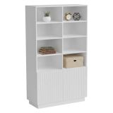 Libreria 10 ripiani bianca 172x100h cm - Miniato