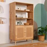 Libreria 2 ante quercia 90x110h cm - Suva