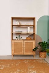 Libreria 2 ante quercia 90x110h cm - Suva