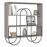 Libreria 2 ripiani grigia 96x99h cm - Otis
