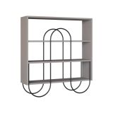 Libreria 2 ripiani grigia 96x99h cm - Otis