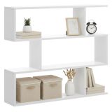 Libreria 3 ripiani bianca lucida 110x96h cm - Acsidol