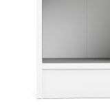 Libreria 4 ripiani bianca e quercia 40x203h cm - Greg