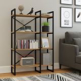 Libreria 4 ripiani quercia 87x138h cm - Desire