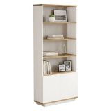 Libreria 4 ripiani quercia e bianca 75x168h cm - Achromic