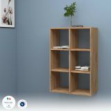 Libreria 4 ripiani rovere 90x90h cm - Acquaro