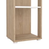 Libreria 4 ripiani rovere e bianca 40x204h cm - Baaz