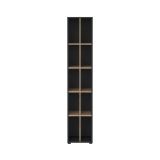 Libreria 4 ripiani rovere e grigia 40x204h cm - Erevan