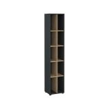 Libreria 4 ripiani rovere e grigia 40x204h cm - Erevan