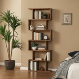 Libreria 5 ripiani acero 80x192h cm - Alowha