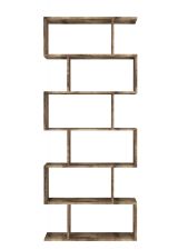 Libreria 5 ripiani acero 80x192h cm - Alowha