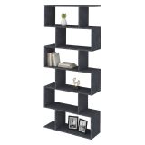 Libreria 5 ripiani ardesia 80x192h cm - Alowha