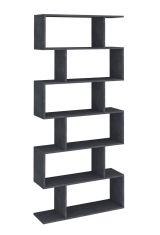 Libreria 5 ripiani ardesia 80x192h cm - Alowha