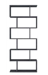 Libreria 5 ripiani ardesia 80x192h cm - Alowha
