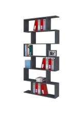 Libreria 5 ripiani ardesia 80x192h cm - Alowha